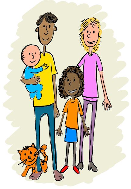 adoptive family clipart image